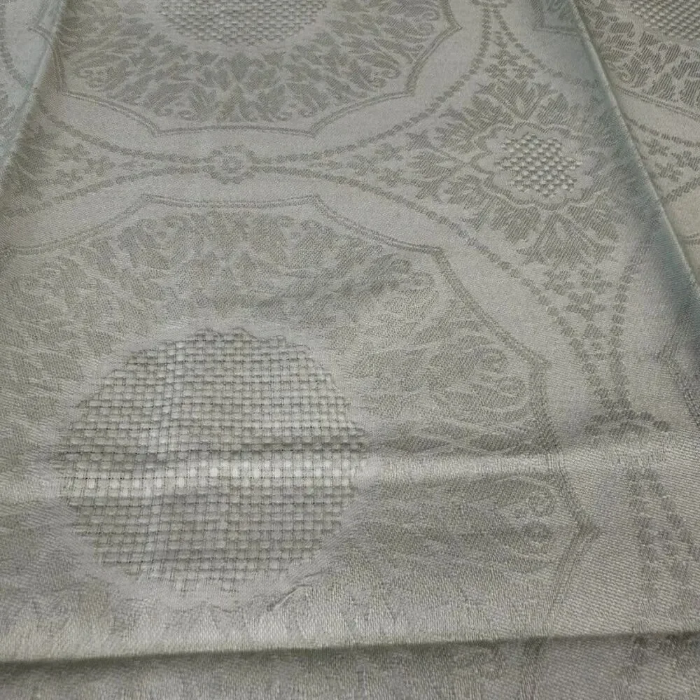 Set of 8 Vintage 100% Cotton Sage Green Damask 19x19 Inch Cloth Napkins-NEW